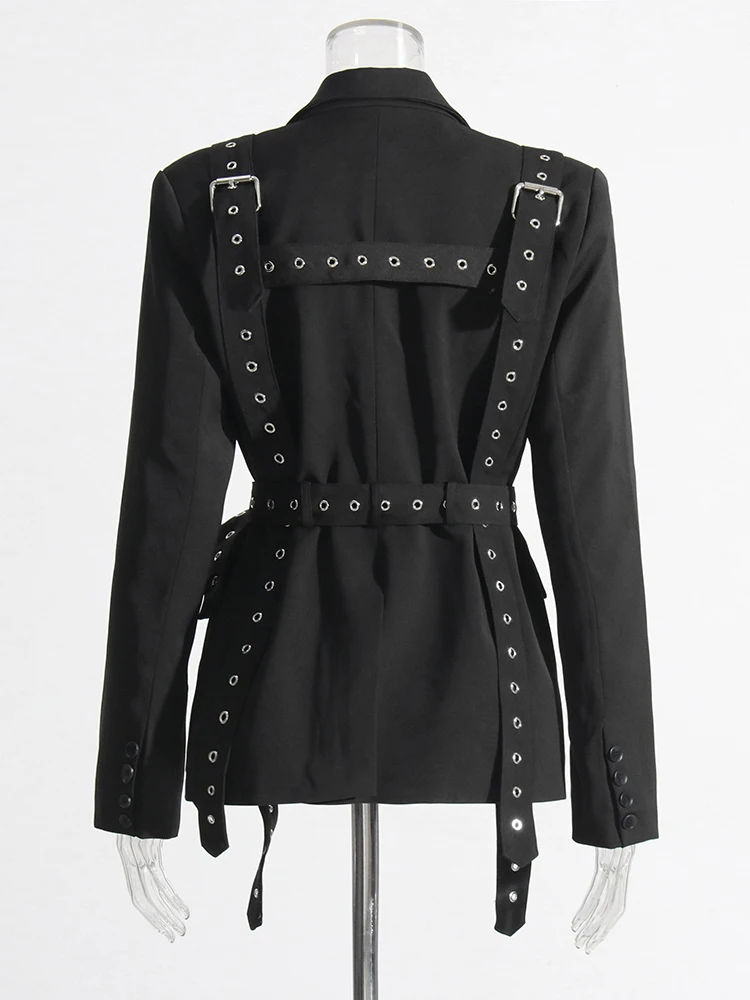 Женский Повседневный Блейзер TWOTWINSTYLE свободный однотонный блейзер с отложным