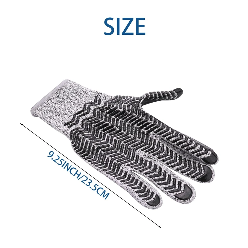 Акция! Перчатки для защиты от порезов Нескользящие силиконовые перчатки уровня 5