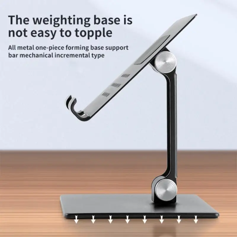 

Metal Desk Mobile Phone Holder Stand For IPhone IPad Xiaomi Adjustable Desktop Tablet Holder Universal Table Cell Phone Stand