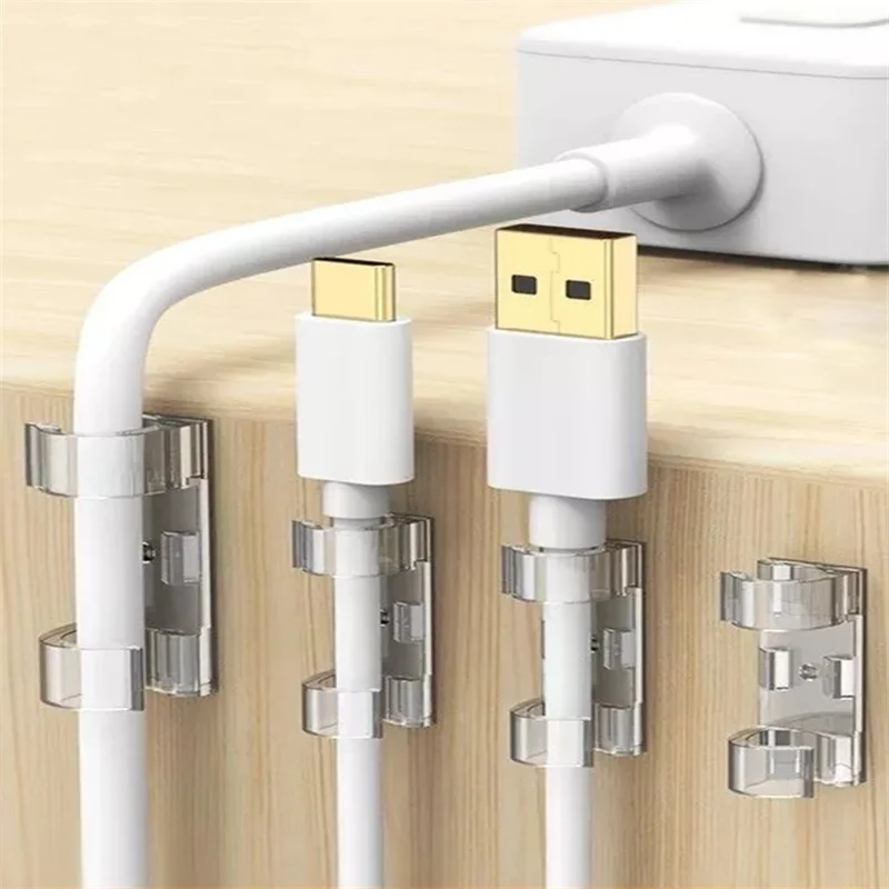

Cable Protector Fixation Cable Organizer Clips Manager Cord Holder Desk Cables Support Wall Wire Holder Accessories Line Winder