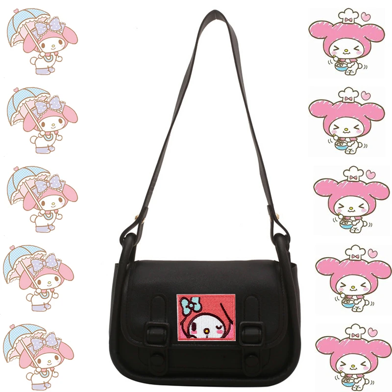 

Аниме Sanrio сумка для подмышек Kawaii Kuromi My Melody Cinnamoroll кукла искусственная кожа клатч Кембриджский Ретро Универсальный чехол подарки