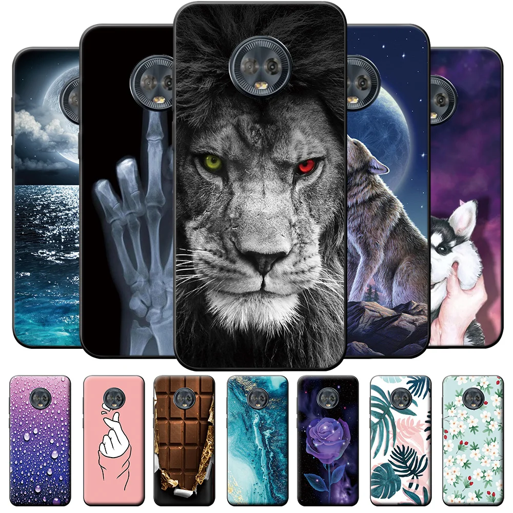 Чехол для Moto G6, мягкий силиконовый чехол для Moto G6, чехол для Moto G6 Plus, чехол для G 6, бампер с рисунком