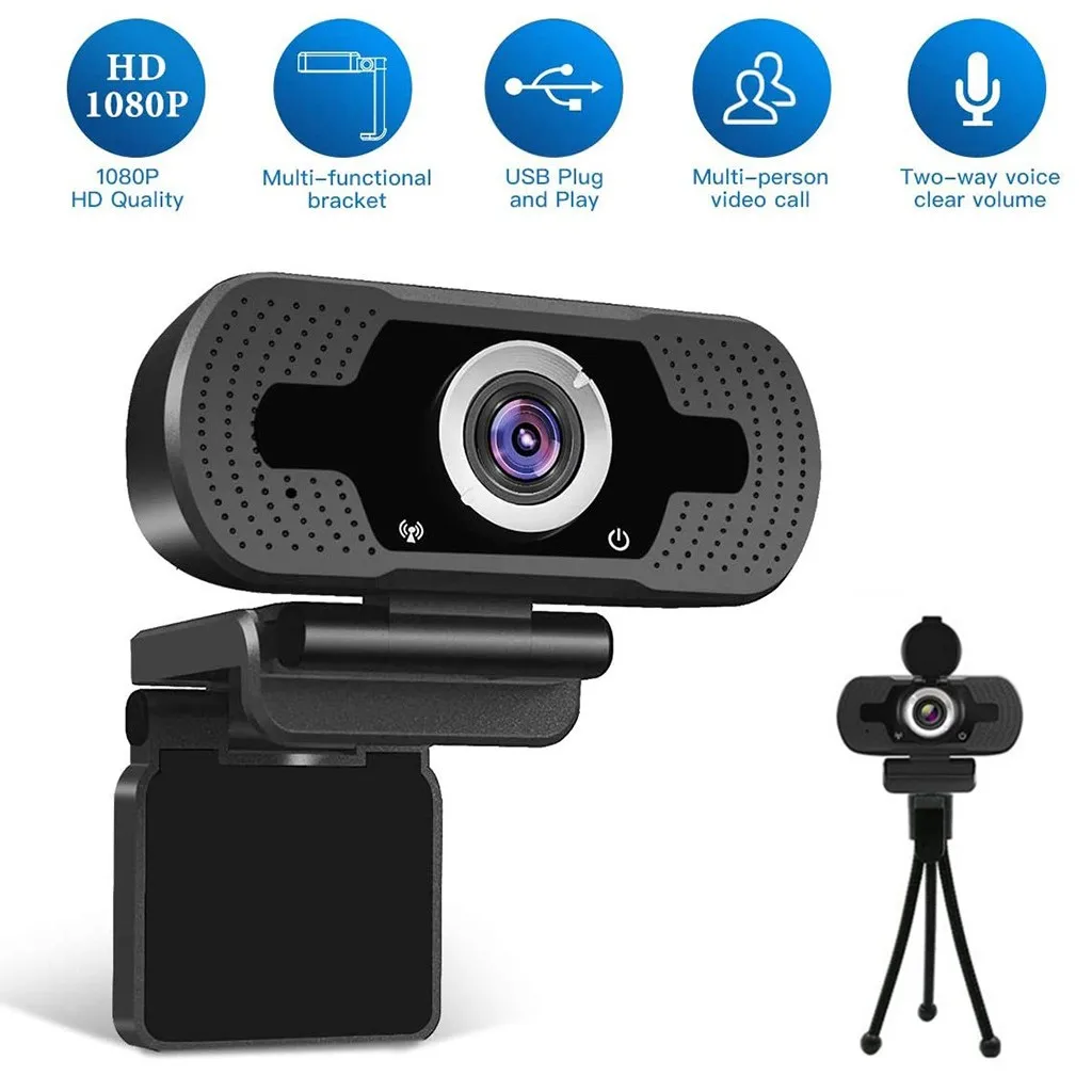 

Free Shipping Ouhaobin Full Hd 1080p Web Cam Desktop Pc Video Calling Webcam Camera With Microphone веб камера с микрофоном
