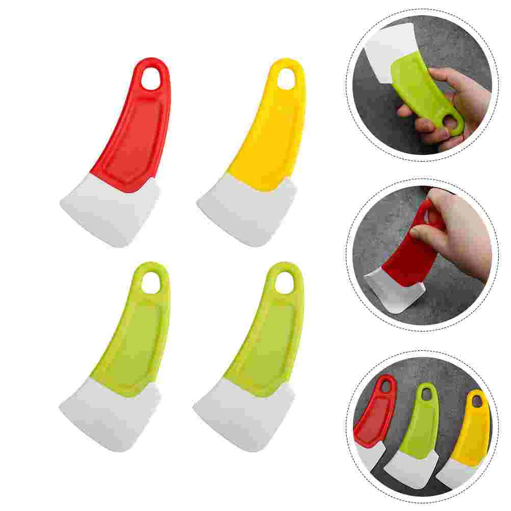 

4 шт. скребок для чистки кухонных кастрюль, шпатели для крема и джема, домашние кухонные инструменты, разные цвета