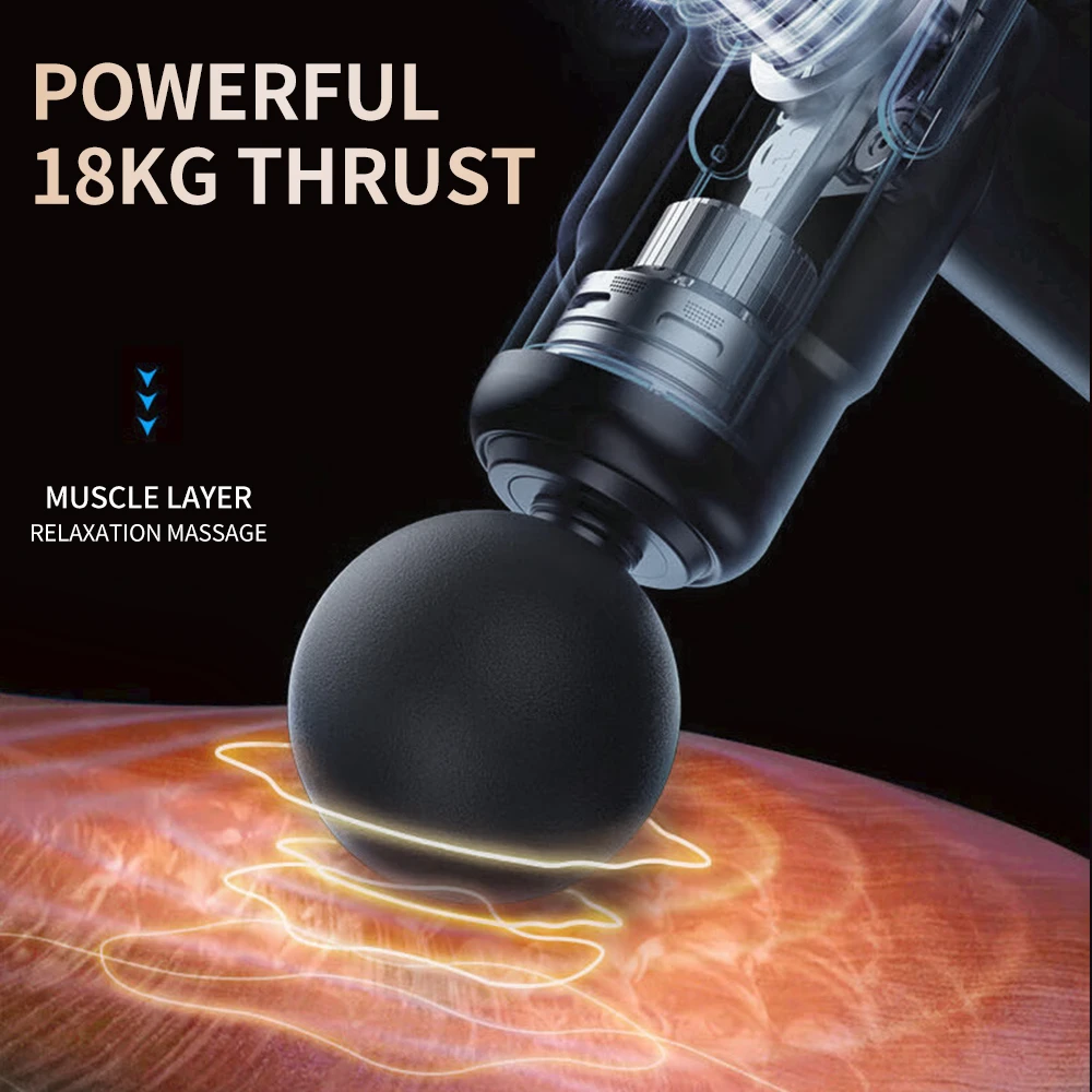 Мини-портативный фасциальный пистолет для глубокого массажа тканей Мини-легкое