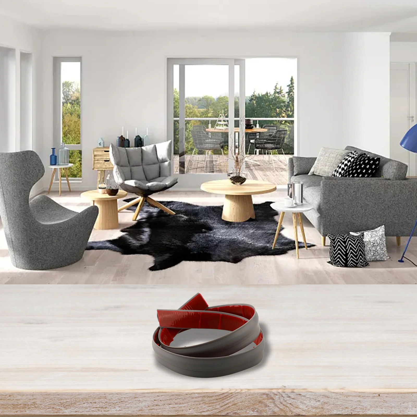 Ковер для перехода ламината. Бесшовный переход на полу. Улучшенная тяга.