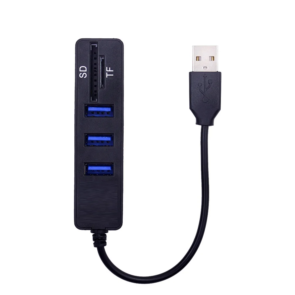 

USB Hub Combo 3 Ports USB 2.0 Hub High Speed Splitter Multi USB Combo 2 In 1 SD / TF Card Reader For PC Laptop Computer