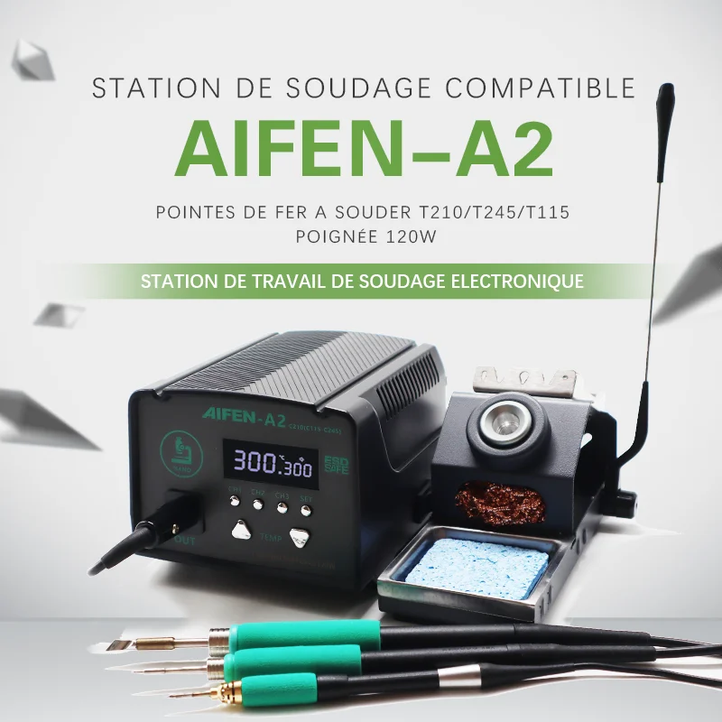 

AIFEN A2 Soldering Station Lead-free 2S Rapid Welding Rework Station For JBC Soldering Iron Tip BGA PCB IC Repair Solder Tools