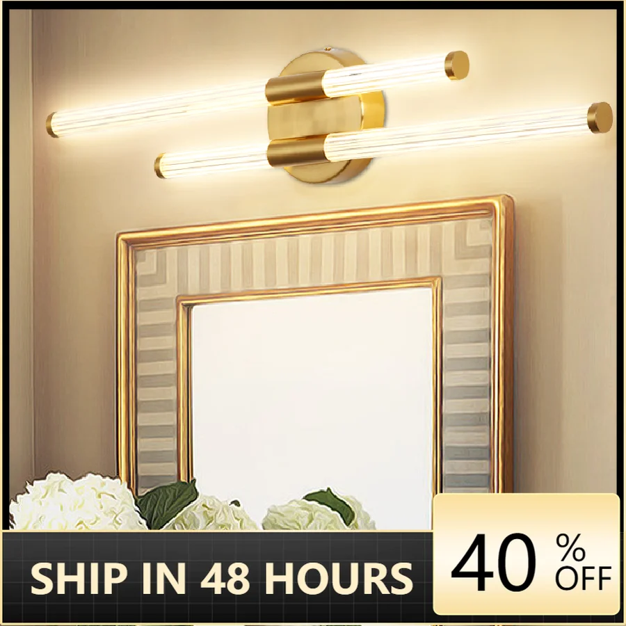 

Modern Luxury Bathroom LED Mirror Light Fixtures 18w Waterproof Modern Acrylic Wall Lamp Bathroom Lights AC85-265V