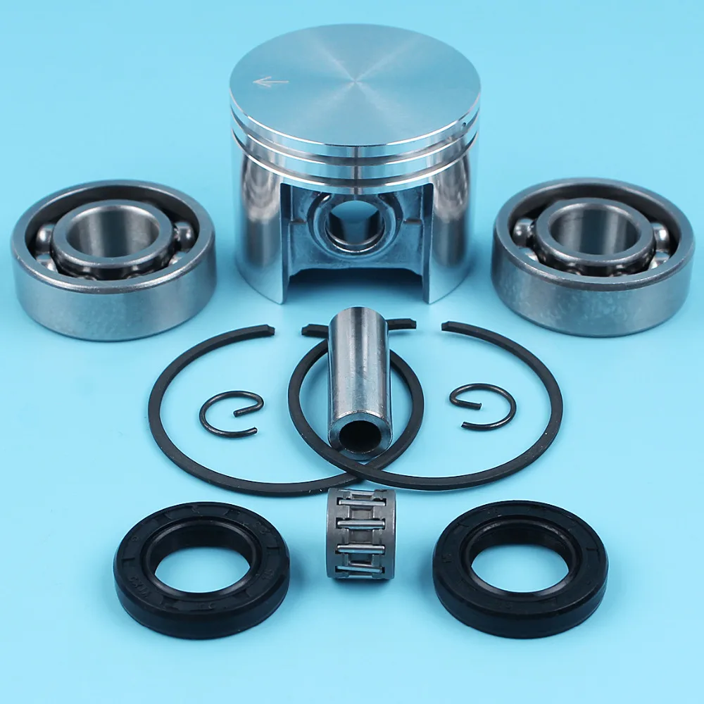

42.5mm Piston Pin Crank Ball Bearings Oil Seals Kit For STIHL 025 MS250 Chainsaw OEM# 123 030 2011 Spare Parts