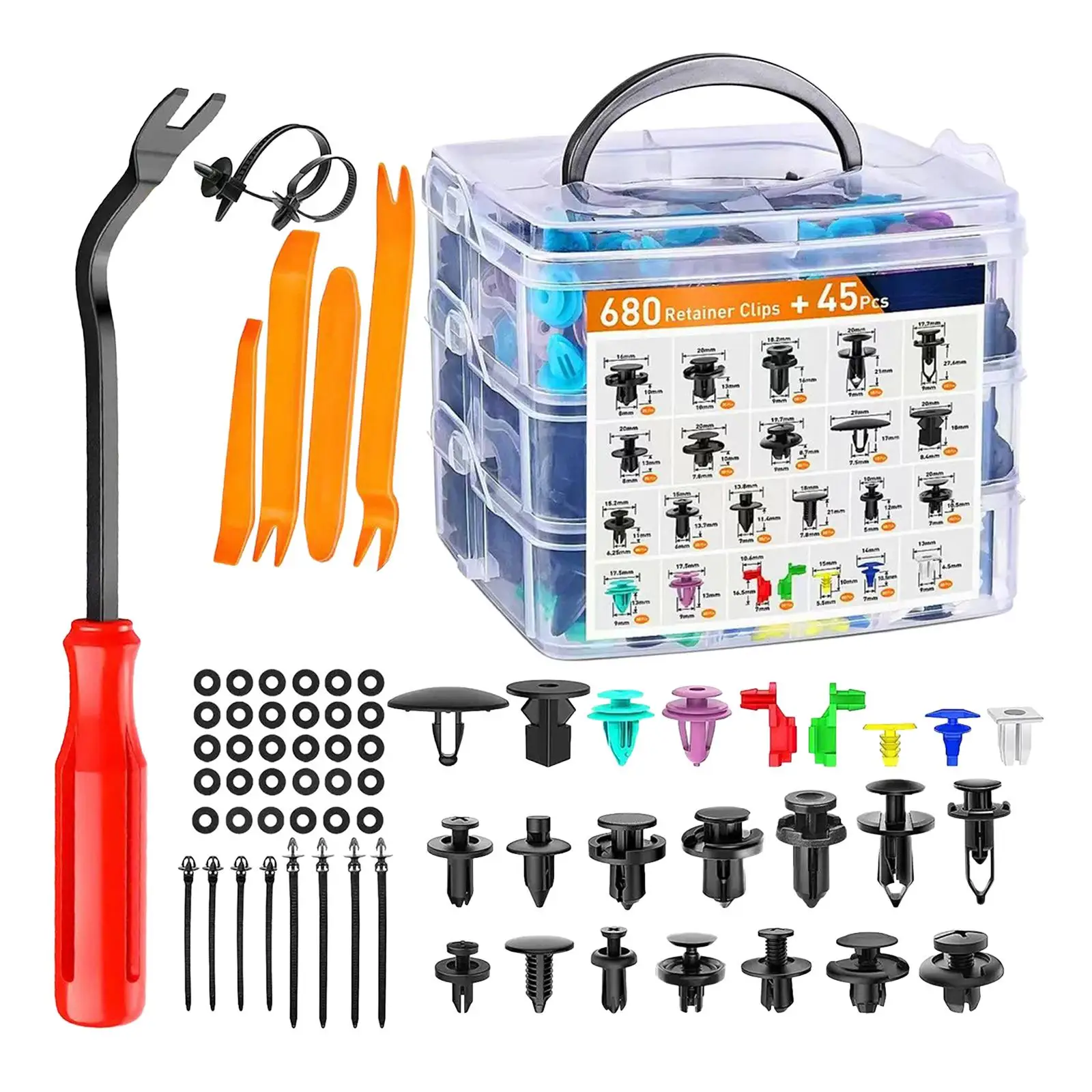 725 шт. автомобильные фиксаторы-зажимы