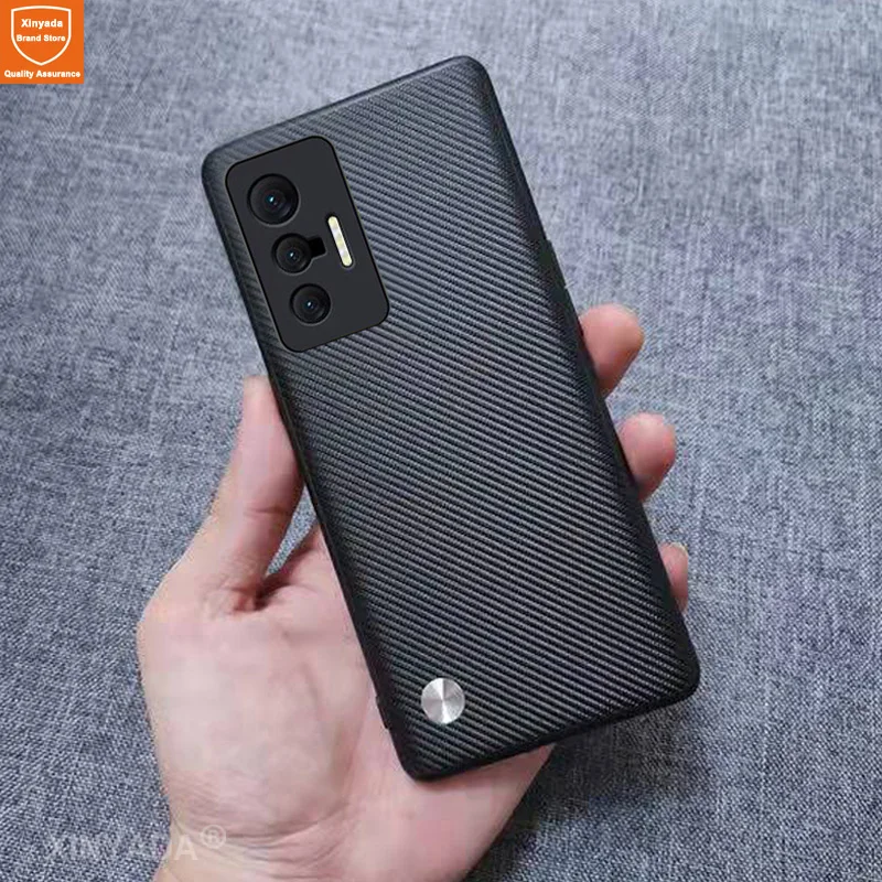 

Силиконовый чехол из углеродного волокна для Vivo X70 Pro Plus