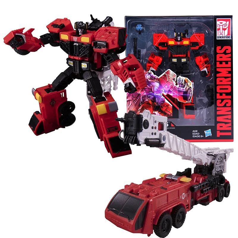 

Hasbro Genuine Transformers Toys Action Figure Power of The Primes Inferno Movable Model Anime Action Figure Toys for Children
