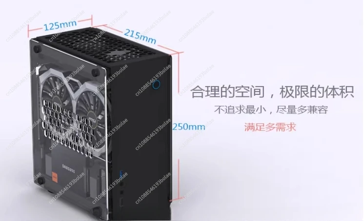A31S mini itx боковое прозрачное шасси небольшой блок питания 1u Шасси А4 неалюминиевый