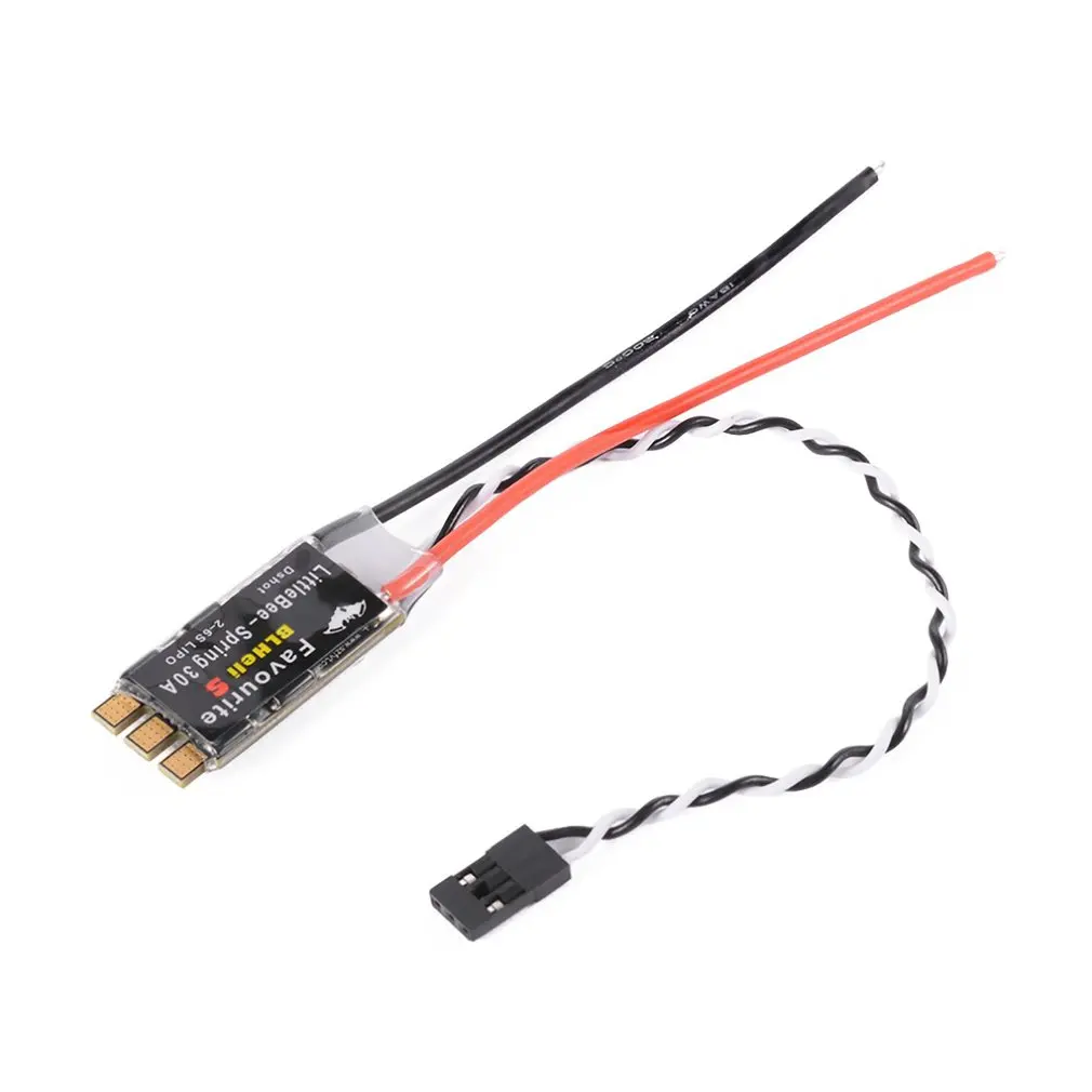

FVT LITTLEBEE Little bee BLHeli-s SPRING 30A бесщеточный ESC 2-6S поддерживает Мультикоптер Mulitshot DSHOT Oneshot42 OneShot125
