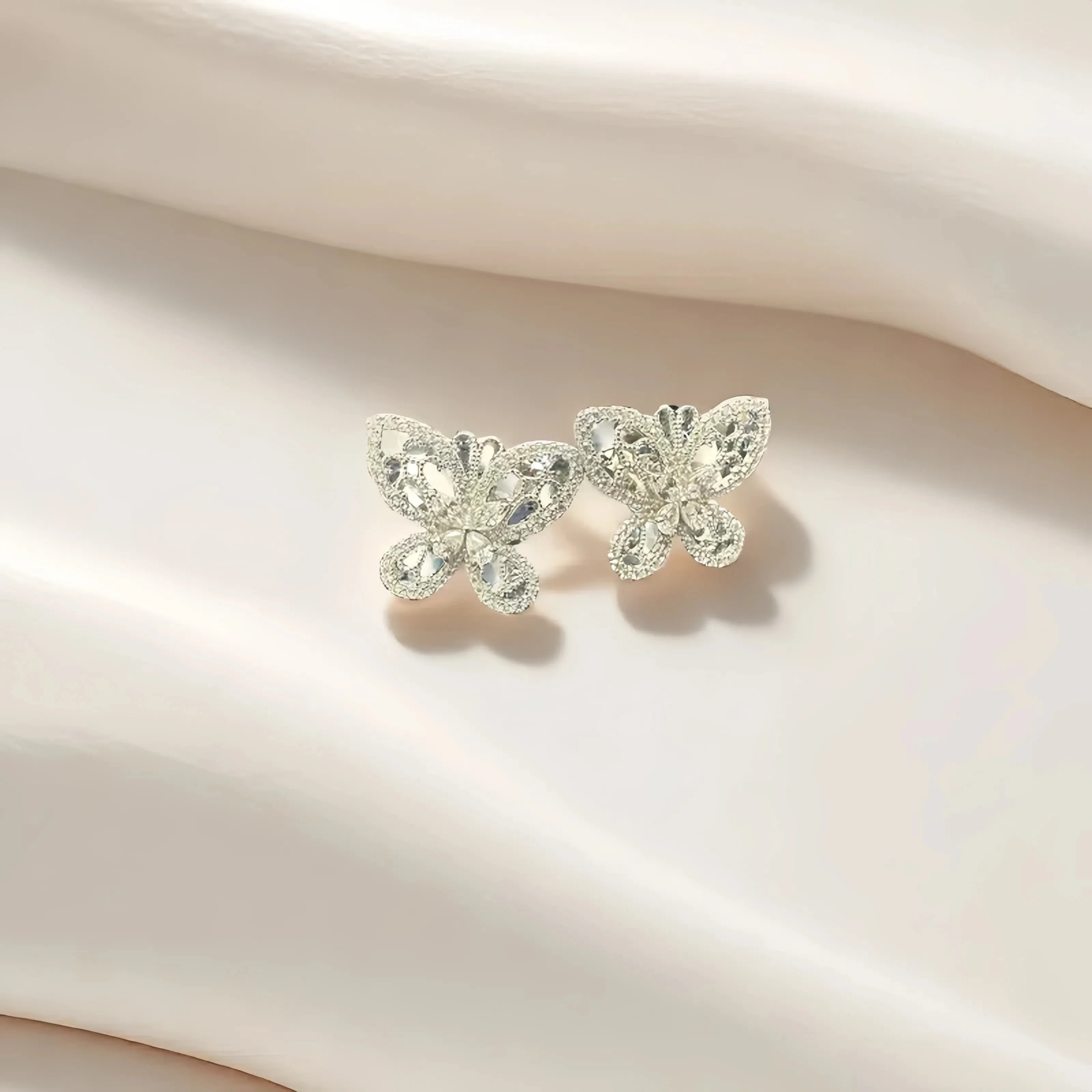 Серьги-гвоздики из стерлингового серебра 925 пробы