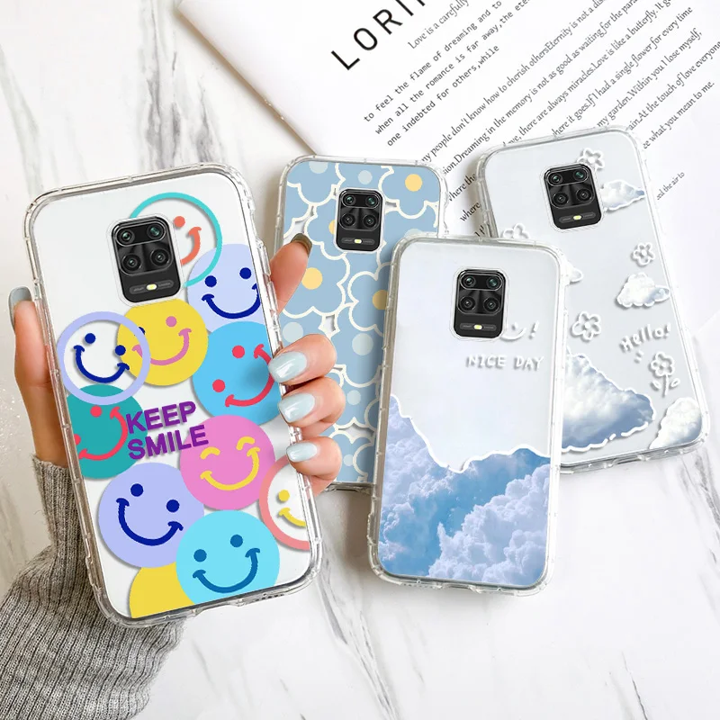 Poco X4 Pro Case Cute Clear Flower Cat Case For Xiaomi Mi 11 Lite Case For Redmi Note 9s 11 10 8 9 Pro 9C Poco X3 Pro F3 Cover  