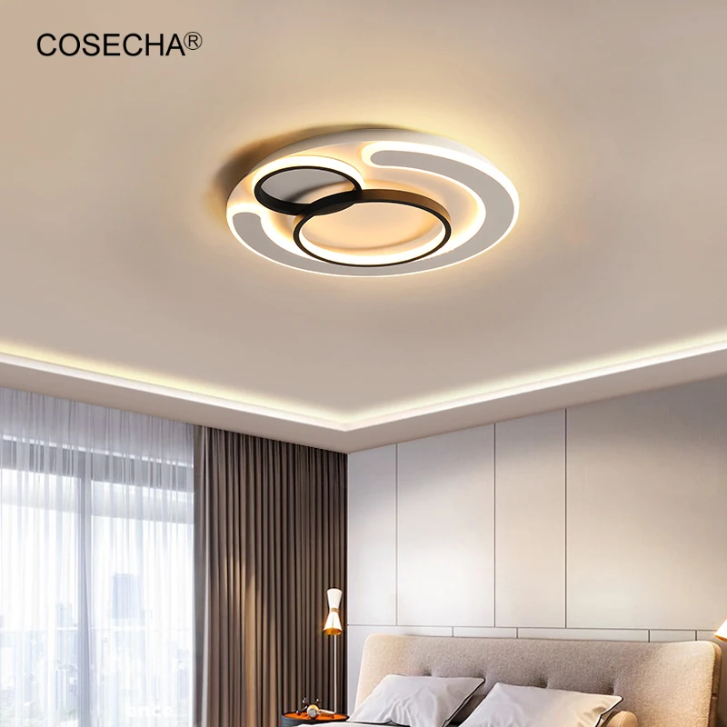 

Modern Round Ceiling Light White Led For Bedroom Dia42/52Cm Kitchen Ceiling Lamp Dining Room Dimmable Contemporary Style 85-265V