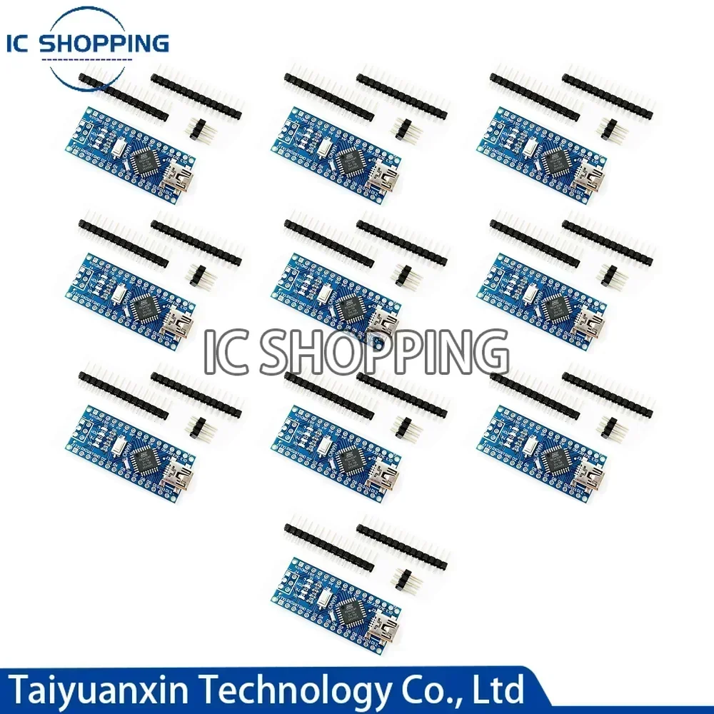 10 шт. плата микроконтроллера Nano V3.0 для Arduino с USB-драйвером CH340, 16 МГц ATmega328P, для Arduino (art.: 3920cff239368) - 3920cff239368