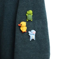little turtle brooch cute cartoon animal three dimensional badge button pin clothes bag accessories accessories