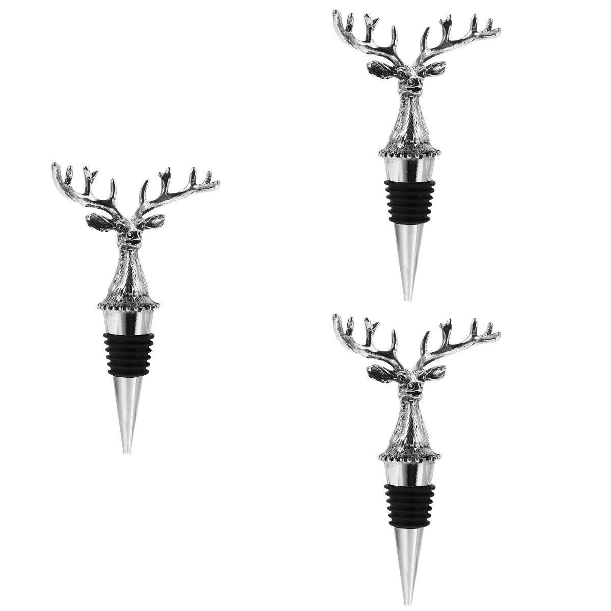 

Bottle Stopperstoppers Champagne Vintage Plug Whiskey Cool Practical Weddingmetal Stainless Christmas Holiday Deerbeverage Home