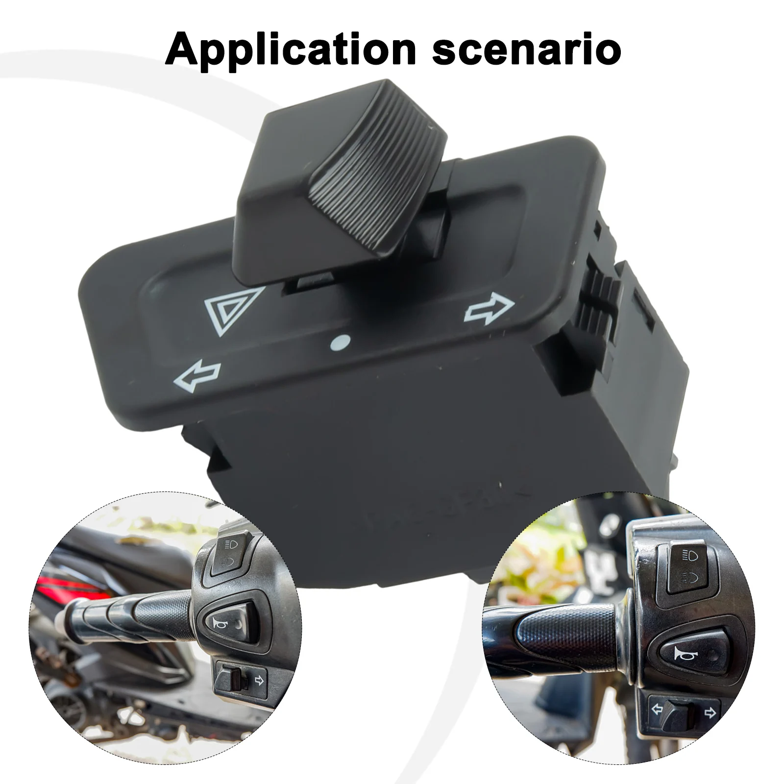 

Переключатель поворотников для мотоциклов, универсальные аксессуары для мотоциклов, пластмассовый, нейлоновый, стиль PA6 двойной проблесковый переключатель