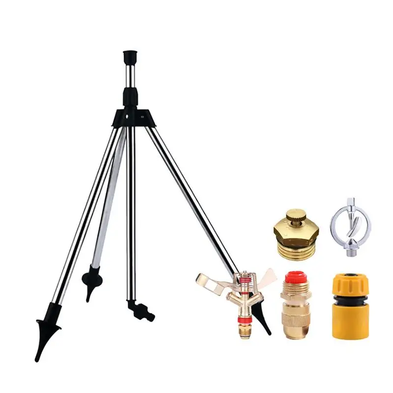 

Sprinkler Tripod Set Durable Sprayer With 360 Rotation For Yard Agriculture Watering Irrigation Tools Garden Lawn Accessories