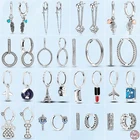 Новинка 2022, серьги из серебра 925 пробы, асимметричные модные серьги в форме сердца, серьги-кольца в форме сердца, высокие ювелирные изделия, подарки для любимой жены