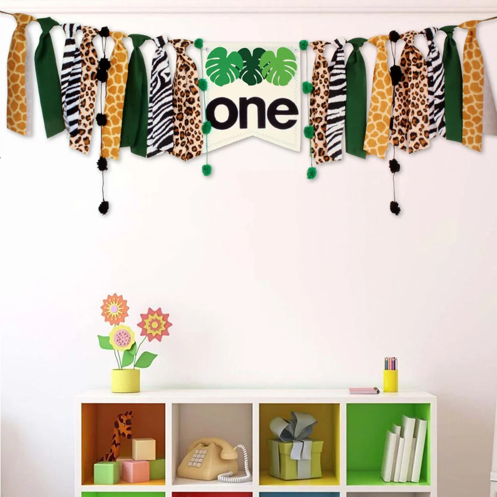 Full Flag Birthday Party Baby First Banner Venue Layout Supplies Bunting High