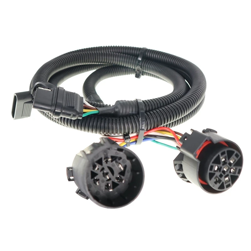 

4-Pin Trailer Wiring Harness T-Connector Towing Harness Trailer 4 Way Flat Wiring with 7 Way Connector 41 Inches Length