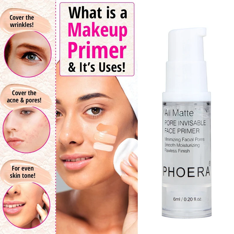 

1PC Fine Lines Oil-control Facial Cream Brighten Foundation Primer Cosmetic Face Base Primer Makeup Liquid Matte Make Up TSLM2