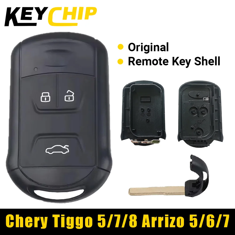 

KeyChip 3-кнопочный корпус дистанционного ключа, оригинальная замена для Chery Tiggo 5/7/8 Arrizo 5/6/7