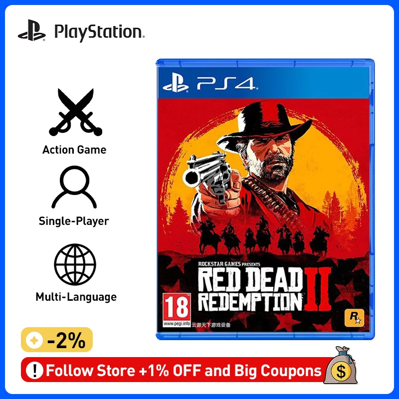

Red Dead Redemption 2 (PS4) - PlayStation 4 Original Playstatian 4 Video Game