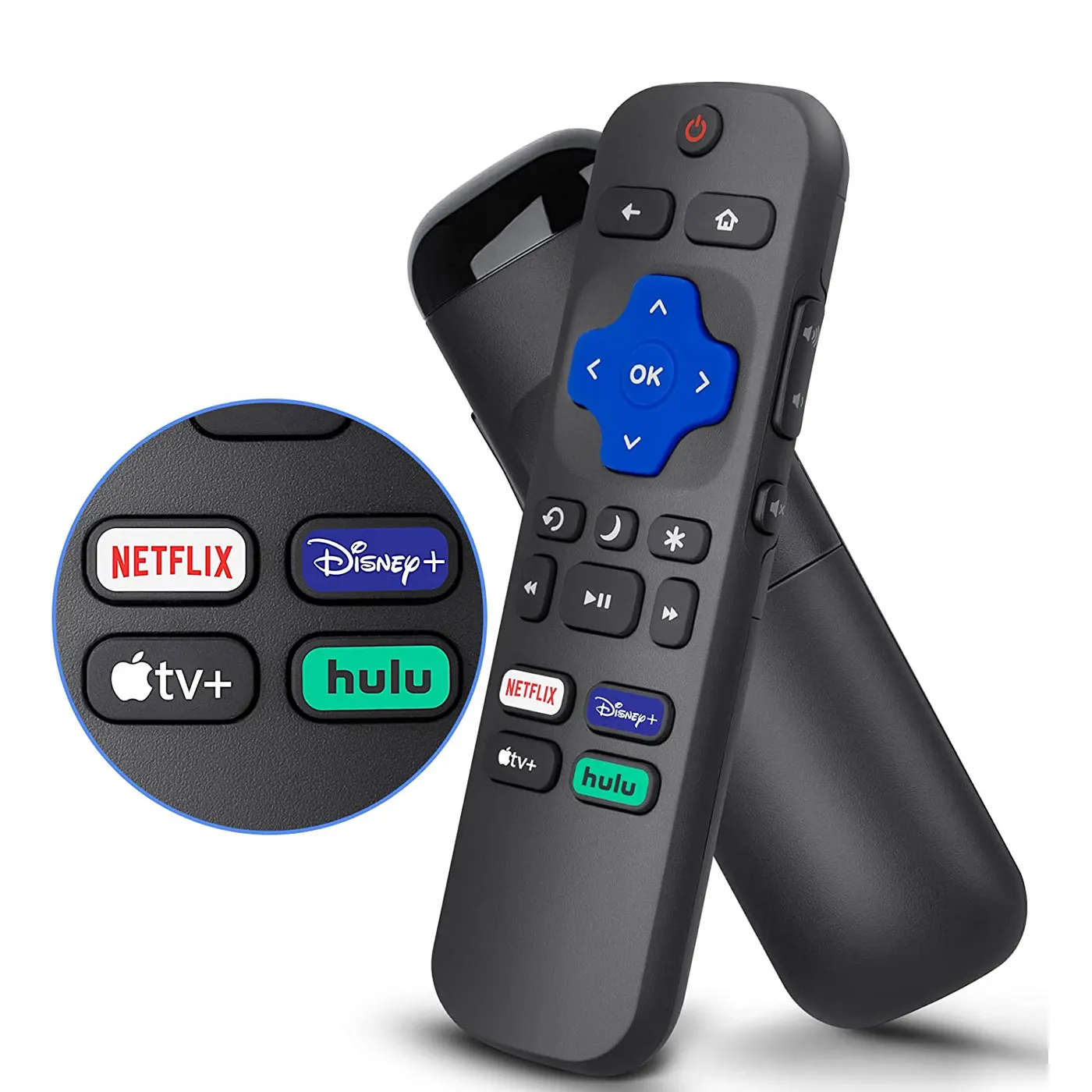 Compatible With Roku Tv, For Tcl/hisense/sharp/philips/jvc/r