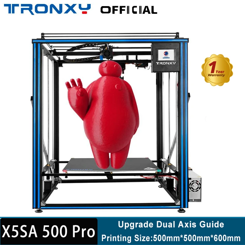 

Tronxy X5SA-500 Pro Auto-leveling 3D Printer More Accurate And Silent 500*500*600mm Large Printing Size Core XY 3D printers