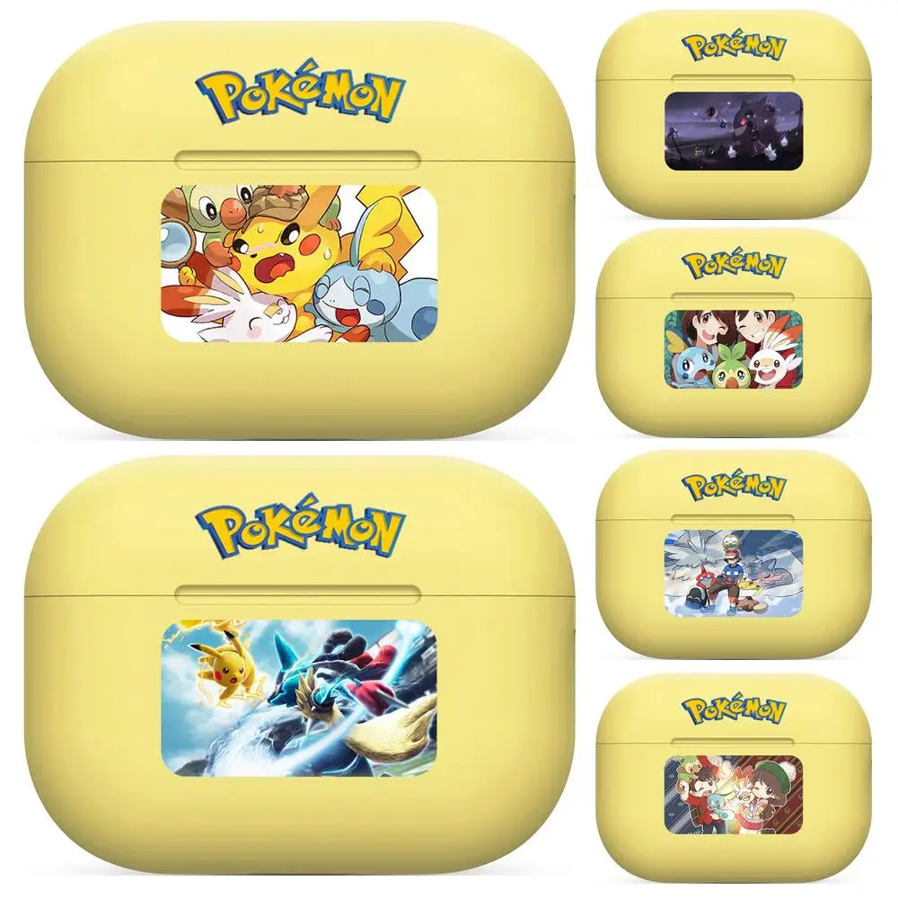 

Pokemon Cartoon Silicone Case For AirPods Pro 3 2 1 Case Cover Coque Wireless Bluetooth Headphones Cover On AirPods Pro Funda co