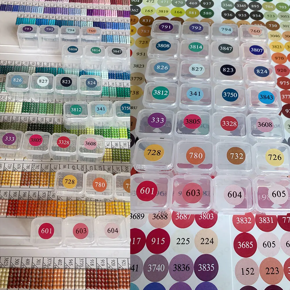 447 цветов алмазная живопись наклейки полная Алмазная мозаика вышивка крестиком