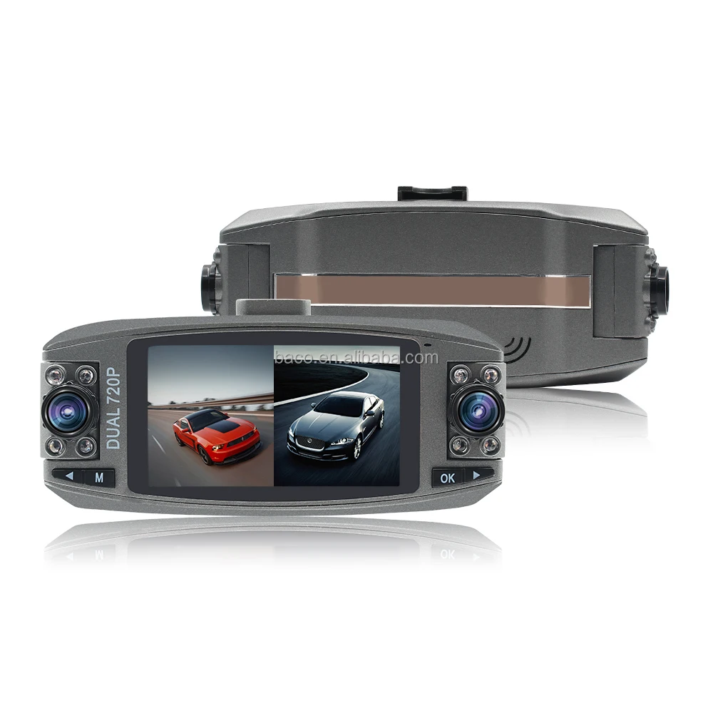 F80 Car Black Box 2.7 inch car dvr vehicle driving recorder 720p dual camera car dash camera