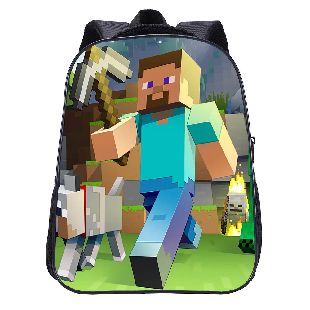

Mining Pixel Game Minecrafted Backpacks Waterproof Children School Bags Cartoon Primary Schoolbags School Supplies
