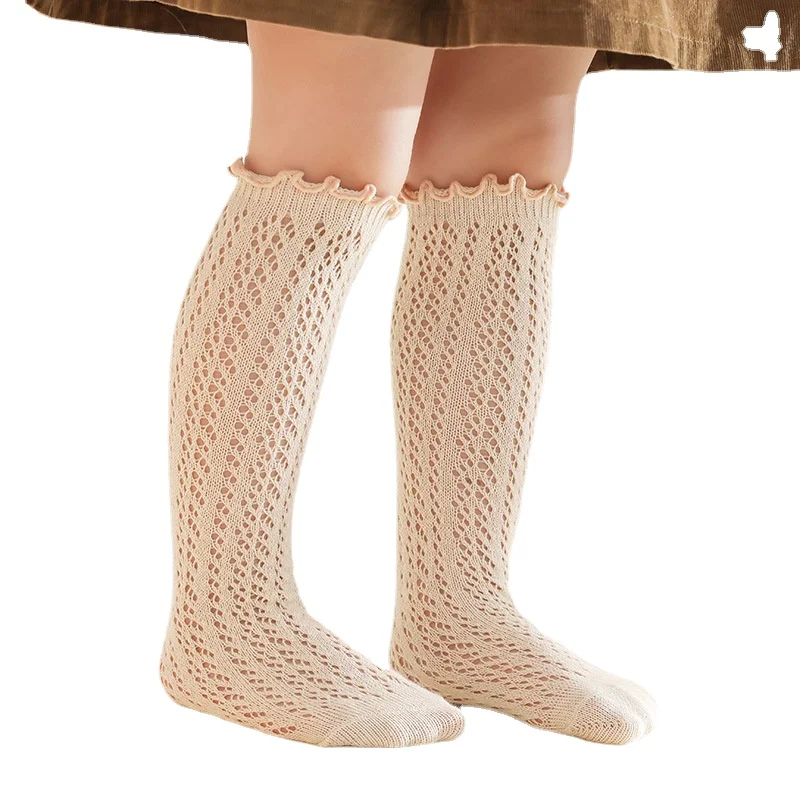 

Socks Baby Boys Girls Cotton Mesh Breathable Soft Cotton Socks Newborn Infant Long Socks Suit For 2-13 Years
