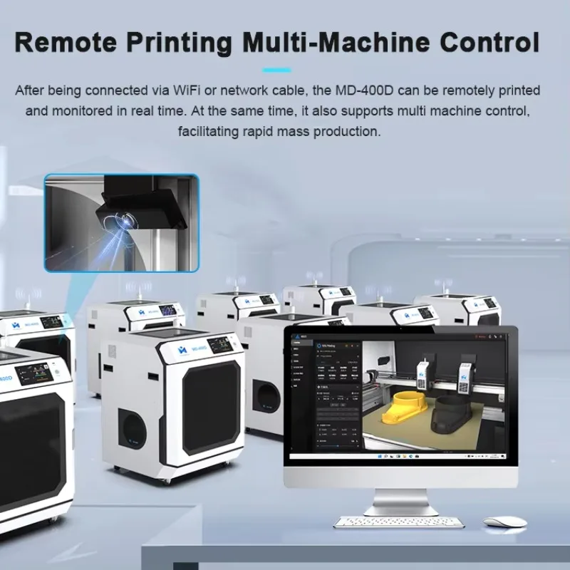 Фото Высокоскоростные 3D-принтеры FDM MD-400D с двумя экструдерами для аэрокосмической промышленности №5