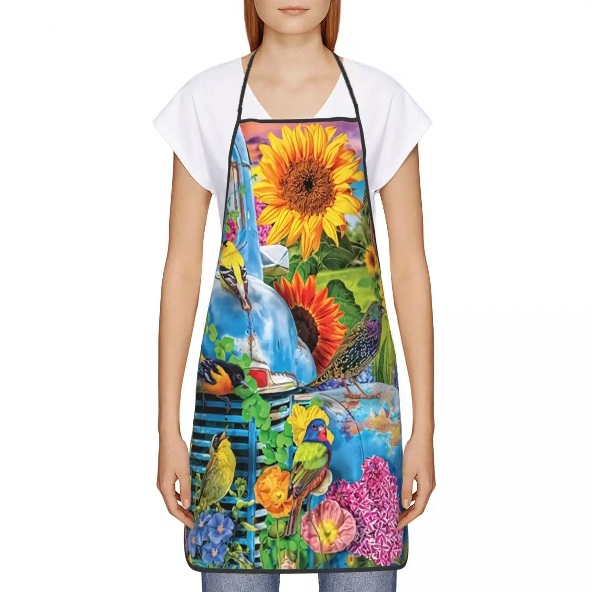 Забавные фартуки на заказ с изображением Songbirds ферме унисекс для мужчин и женщин