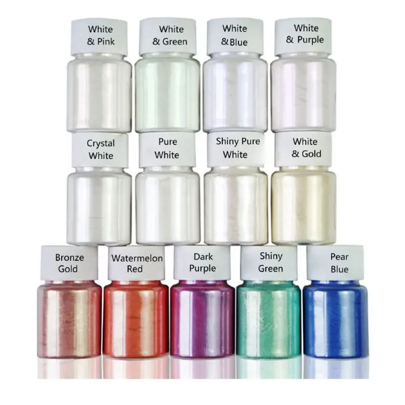 

13 Color Shift Mica Powder for Epoxy Resin Fine Glitter Powder Chrome Pigment Powder for Resin Nail Art Craft