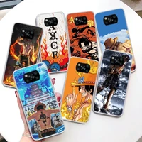 one piece portagas d ace coque phone case for xiaomi mi 11 lite 11i 11t 10t 9t 12 pro 10 9 8 12x 6x 5x ultra soft cover shell