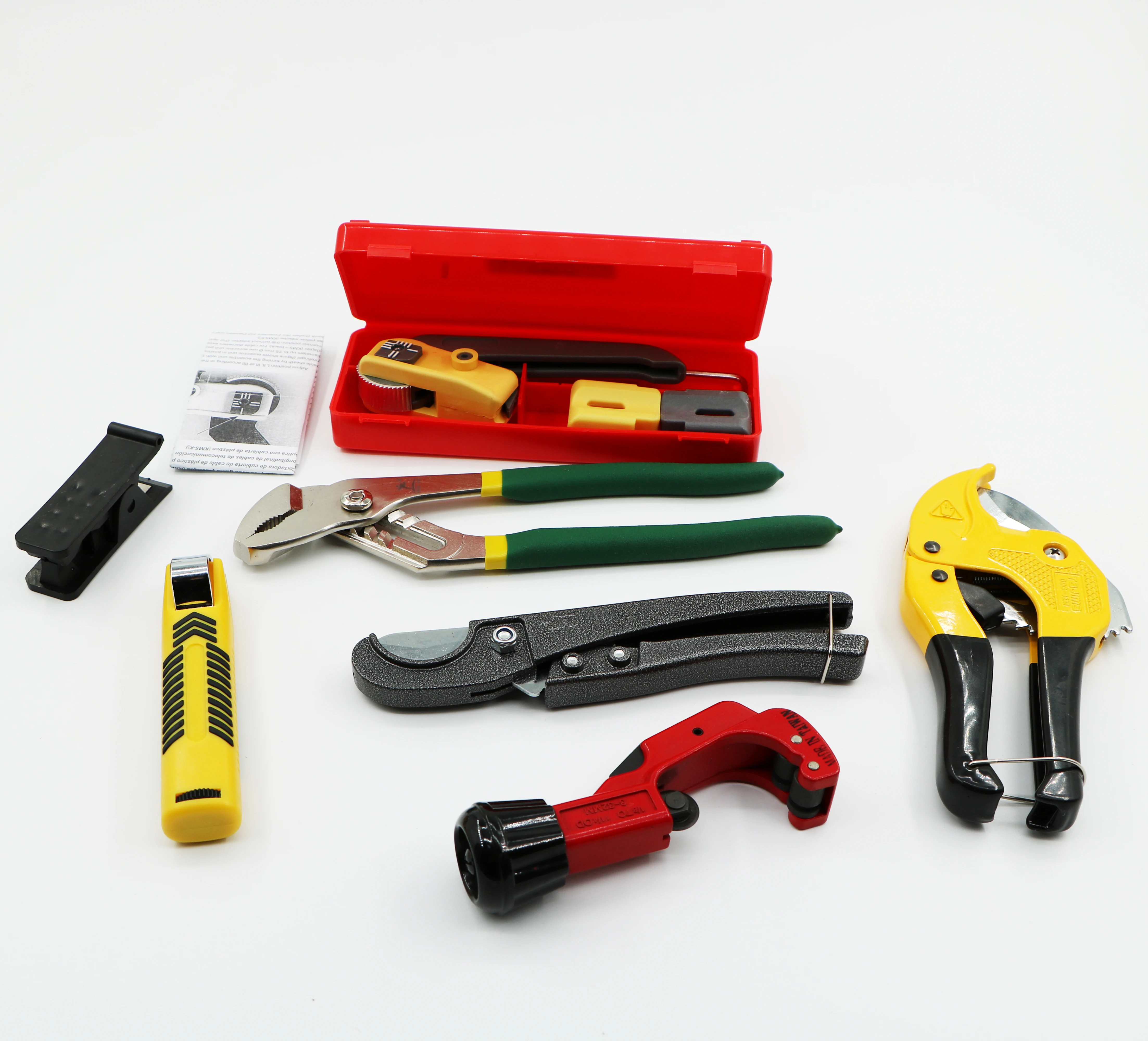 

FCST23 Telecom Fiber Optical Network Air Blowing Cable Installation Micro Duct Pipe Cutter Tool Kit For Underground Duct Laying