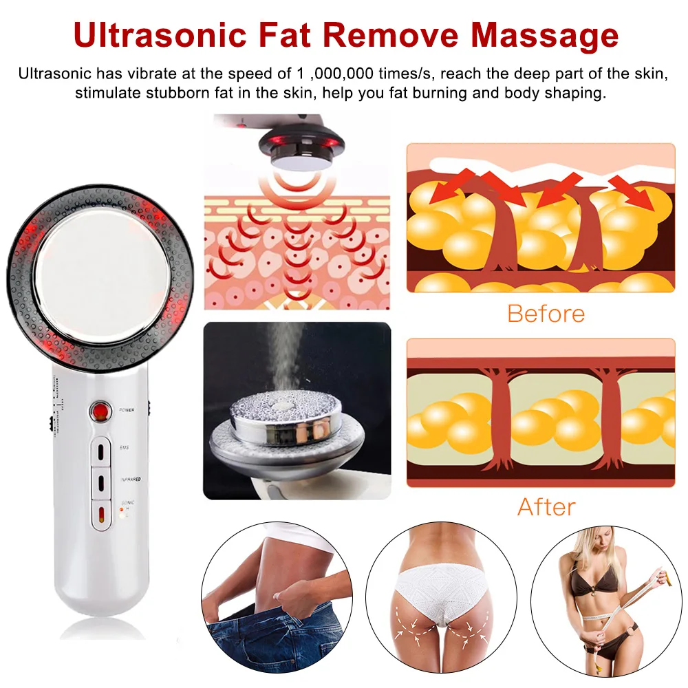 3 в 1 ультразвуковой массажер для лифтинга лица |