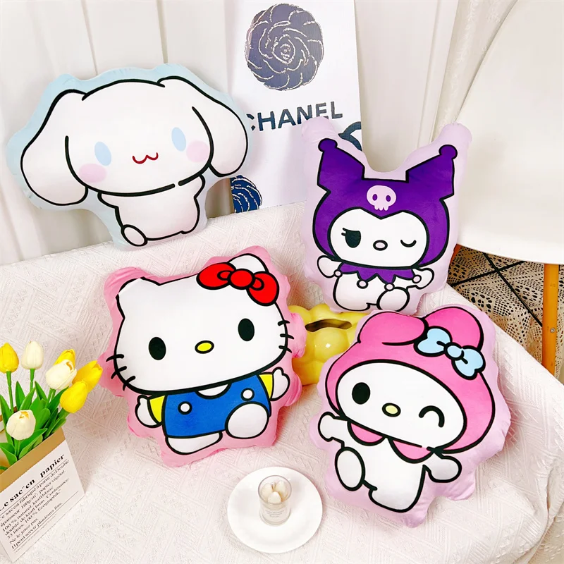 Удобная задняя подушка Saniro Kuromi My Melody Cinnamoroll мягкая для дивана милые подарки