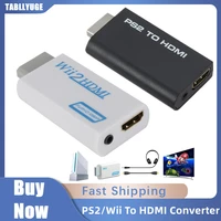 full hd 1080p ps2 to hdmi compatible converter adapter 3 5mm audio for pc hdtv monitor wii2 to hdmi compatible converter adapter