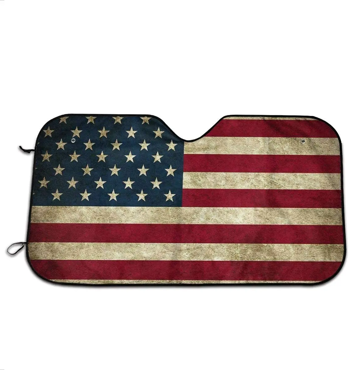 

Винтажные Солнцезащитные козырьки gofly с американским флагом США для лобового стекла, солнцезащитный козырек для лобового стекла автомобил...