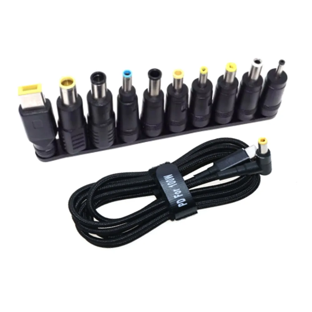 Разъем адаптера питания для ноутбука USB 45 Вт 65 100 тип C к универсальному разъему